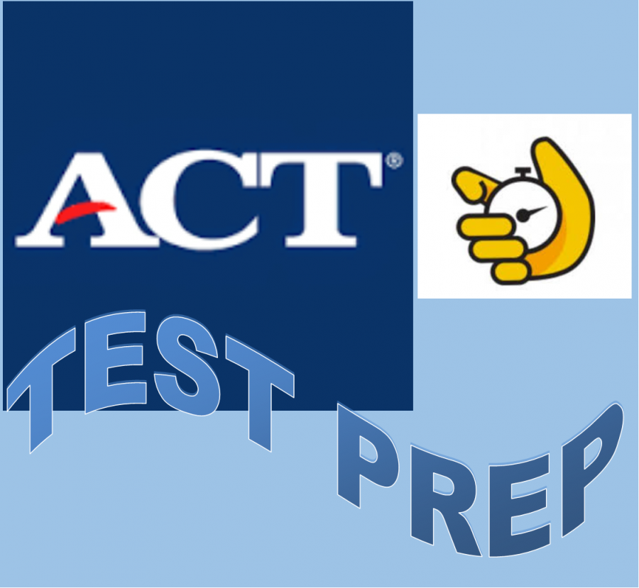image of ACT Test Prep with stopwatch